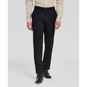 Bar III Men's Black Slim-Fit Wool Suit Pants Size 32Wx32L E081129